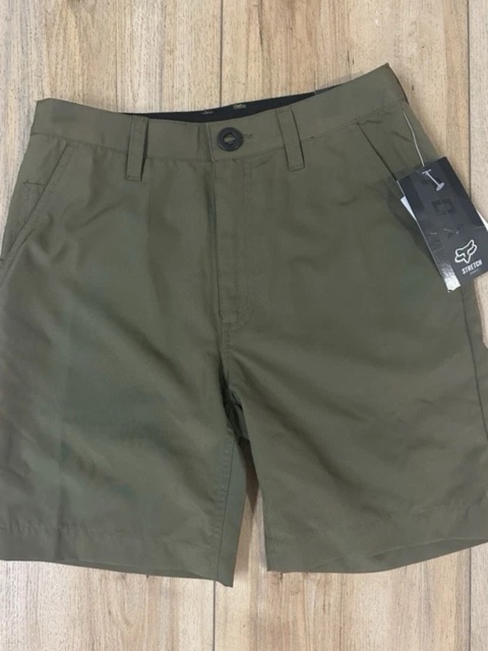 Fox boys Olive Stretch Shorts